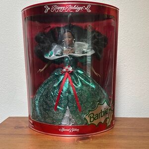 Barbie Special Edition in Green and Red Gown 1995 NRFB